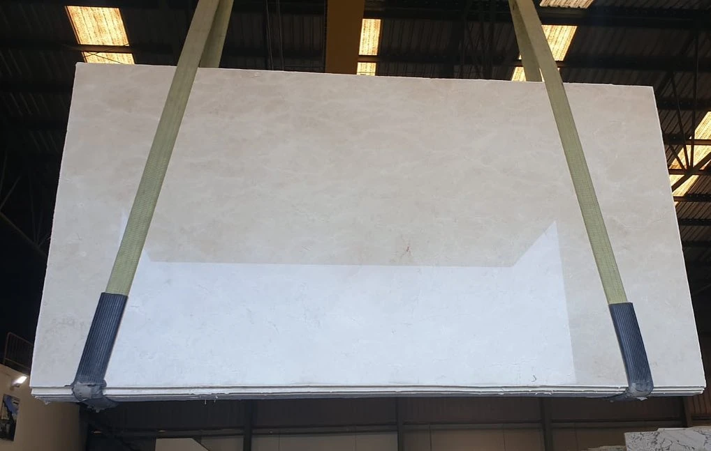 Crema marfil marble slab