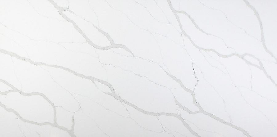 Calacatta borghini quartz close up