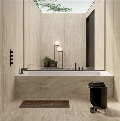 حجر ترافرتين نافونا الإيطالي الأنيق للتصميمات الداخلية والهندسة المعمارية الفاخرة