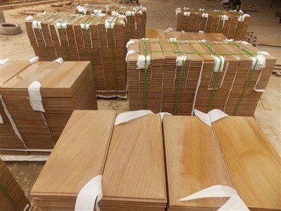 طبيعة الحجر الحجر الرملي الأصفر الفاتح