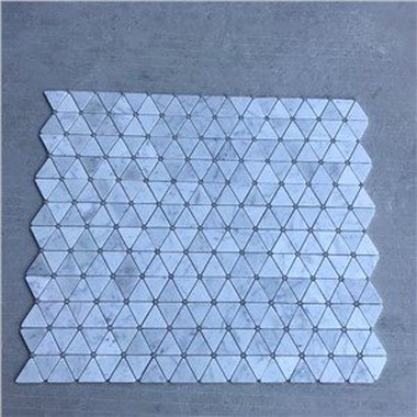 بلاط الموزاييك كارارا الرخام الأبيض