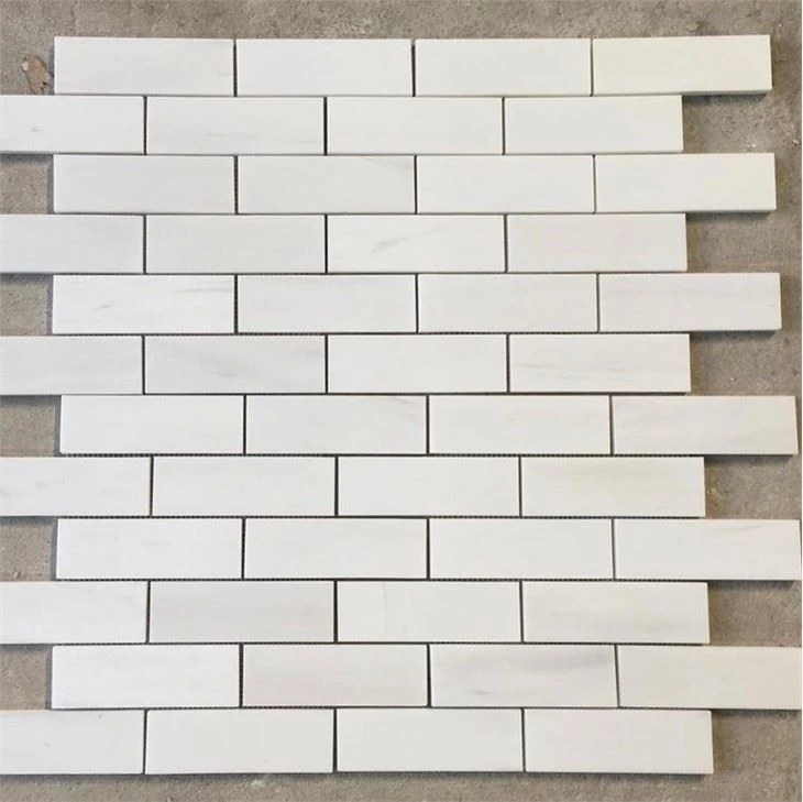 white mosaic glass tile