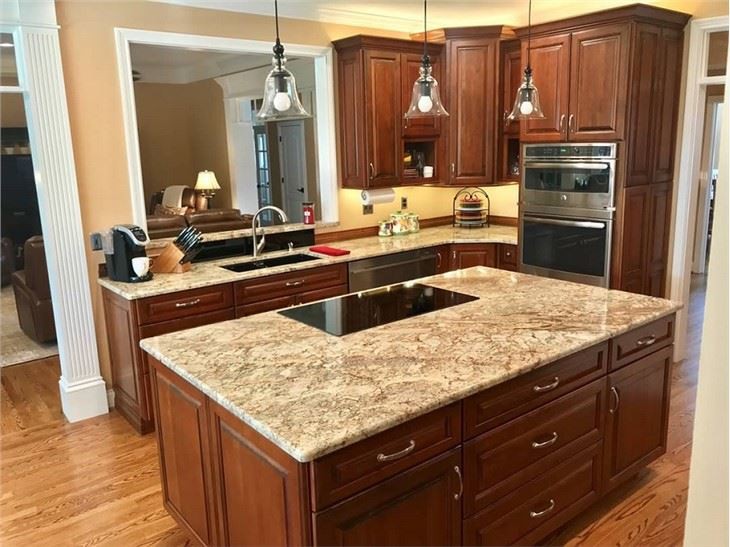 Typhoon Bordeaux Granite Kitchen Island