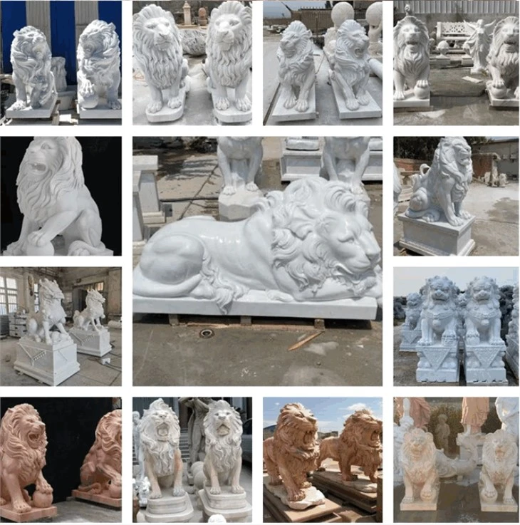 Hand Carved Stone Animal Garden Sculpture For Sale