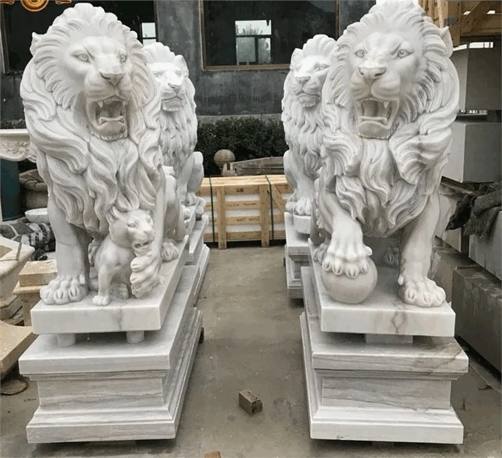 Hand Carved Stone Animal Garden Sculpture For Sale