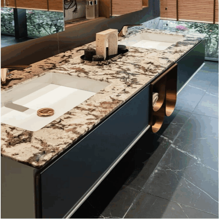 Nature Stone Snow Mountain Silver Fox Luxury Marble Countertop